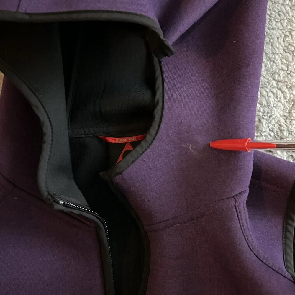 Gerry Women's Size Small Hooded Sleeveless Vest Purple Outerwear Athletic Zip - Picture 8 of 15